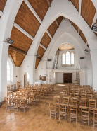Église nef baie tribune © Région Bourgogne-Franche-Comté, Inventaire du patrimoine