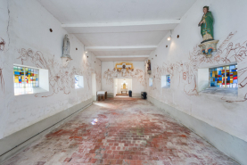 Grange chapelle peinture monumentale © Région Bourgogne-Franche-Comté, Inventaire du patrimoine
