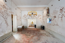 Grange chapelle peinture monumentale © Région Bourgogne-Franche-Comté, Inventaire du patrimoine