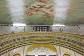 Four industriel théâtre peinture monumentale © Région Bourgogne-Franche-Comté, Inventaire du patrimoine