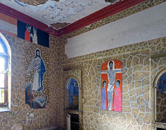 Prison chapelle peinture monumentale niche-crédence © Région Bourgogne-Franche-Comté, Inventaire du patrimoine
