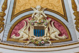 Peinture monumentale armoiries © Région Bourgogne-Franche-Comté, Inventaire du patrimoine