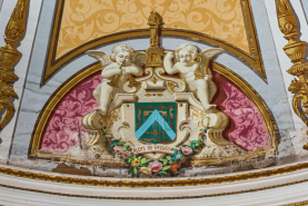 Peinture monumentale armoiries © Région Bourgogne-Franche-Comté, Inventaire du patrimoine