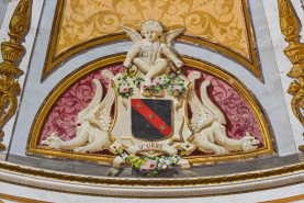Peinture monumentale armoiries © Région Bourgogne-Franche-Comté, Inventaire du patrimoine