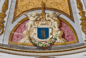 Peinture monumentale armoiries © Région Bourgogne-Franche-Comté, Inventaire du patrimoine