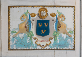Peinture monumentale armoiries © Région Bourgogne-Franche-Comté, Inventaire du patrimoine