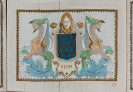 Peinture monumentale armoiries © Région Bourgogne-Franche-Comté, Inventaire du patrimoine