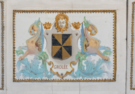 Peinture monumentale armoiries © Région Bourgogne-Franche-Comté, Inventaire du patrimoine