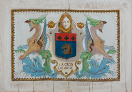 Peinture monumentale armoiries © Région Bourgogne-Franche-Comté, Inventaire du patrimoine