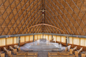 Église choeur nef charpente autel ambon fonts baptismaux © Région Bourgogne-Franche-Comté, Inventaire du patrimoine