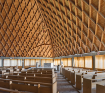 Église choeur nef charpente autel ambon fonts baptismaux © Région Bourgogne-Franche-Comté, Inventaire du patrimoine