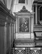 Vue d'ensemble de l'autel-retable latéral gauche. © Région Bourgogne-Franche-Comté, Inventaire du patrimoine