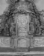 Détail : tabernacle vu de face. © Région Bourgogne-Franche-Comté, Inventaire du patrimoine