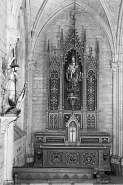 Vue d'ensemble de l'autel-retable latéral gauche. © Région Bourgogne-Franche-Comté, Inventaire du patrimoine