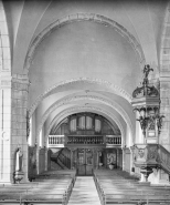 Intérieur vu  depuis le choeur. © Région Bourgogne-Franche-Comté, Inventaire du patrimoine
