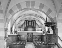 Nef vue depuis le choeur. © Région Bourgogne-Franche-Comté, Inventaire du patrimoine