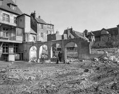 Bâtiment en démolition. © Région Bourgogne-Franche-Comté, Inventaire du patrimoine