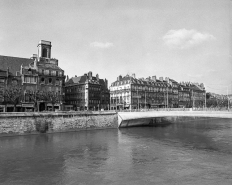Quai Veil-Picard, quai de Strasbourg, vus depuis le quai Vauban. © Région Bourgogne-Franche-Comté, Inventaire du patrimoine