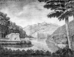 Vue d'ensemble : lithographie Jourdain. © Région Bourgogne-Franche-Comté, Inventaire du patrimoine