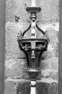 Vue d'ensemble d'un porte-cierge de procession. © Région Bourgogne-Franche-Comté, Inventaire du patrimoine