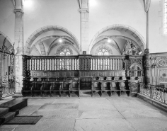 Intérieur : avant-choeur élévation gauche. © Région Bourgogne-Franche-Comté, Inventaire du patrimoine