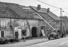 Toit en laves. © Région Bourgogne-Franche-Comté, Inventaire du patrimoine