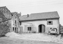 Ferme cadastrée 1951 E1 110 : façade antérieure. © Région Bourgogne-Franche-Comté, Inventaire du patrimoine
