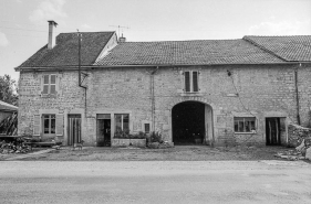 Ferme cadastrée A3 195 : façade antérieure. © Région Bourgogne-Franche-Comté, Inventaire du patrimoine