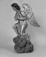 Ange de droite : profil gauche. © Région Bourgogne-Franche-Comté, Inventaire du patrimoine