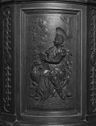 3e panneau de la cuve : saint Jean. © Région Bourgogne-Franche-Comté, Inventaire du patrimoine