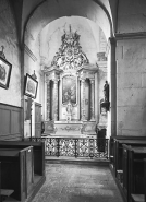 Vue d'ensemble de l'autel-retable latéral gauche. © Région Bourgogne-Franche-Comté, Inventaire du patrimoine