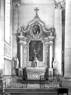 Vue d'ensemble de l'autel-retable latéral gauche. © Région Bourgogne-Franche-Comté, Inventaire du patrimoine