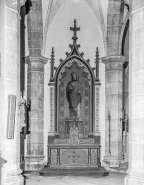 Vue d'ensemble de l'autel-retable latéral gauche. © Région Bourgogne-Franche-Comté, Inventaire du patrimoine