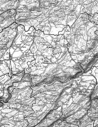 Carte de la localisation des fermes inventoriées. © Région Bourgogne-Franche-Comté, Inventaire du patrimoine