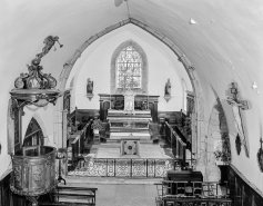 Intérieur : choeur vu depuis la tribune. © Région Bourgogne-Franche-Comté, Inventaire du patrimoine