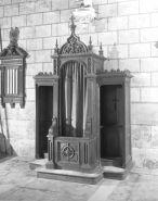 Vue générale d'un confessionnal. © Région Bourgogne-Franche-Comté, Inventaire du patrimoine