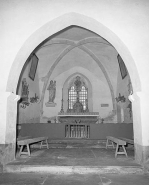 Intérieur : choeur vu depuis la nef. © Région Bourgogne-Franche-Comté, Inventaire du patrimoine