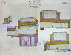 Caserne basse, vue en coupe. © Région Bourgogne-Franche-Comté, Inventaire du patrimoine