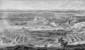 Le siège de Dole en 1674. © Région Bourgogne-Franche-Comté, Inventaire du patrimoine