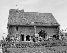 Ferme cadastrée 1957 A1 290 située route de Mirebel : vue d'ensemble. © Région Bourgogne-Franche-Comté, Inventaire du patrimoine