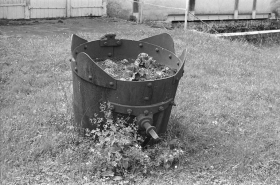 Poche de coulée du haut fourneau (250 kg). © Région Bourgogne-Franche-Comté, Inventaire du patrimoine