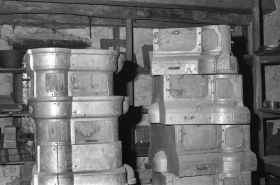 Matrices de cuisinières en zinc antimoine. © Région Bourgogne-Franche-Comté, Inventaire du patrimoine