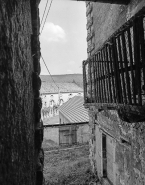 Vue du bâtiment en arc-de-cercle. © Région Bourgogne-Franche-Comté, Inventaire du patrimoine