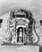 Vue du tabernacle ouvert. © Région Bourgogne-Franche-Comté, Inventaire du patrimoine