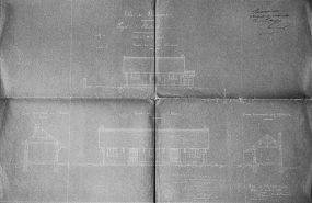 Elévation et coupe. © Région Bourgogne-Franche-Comté, Inventaire du patrimoine