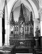 Vue d'ensemble de l'autel-retable latéral droit. © (c) Région Bourgogne-Franche-Comté, Inventaire du patrimoine