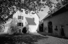 Pignon droit de l'habitation et partie agricole. © Région Bourgogne-Franche-Comté, Inventaire du patrimoine