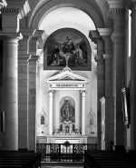 Vue d'ensemble de l'autel-retable droit. © Région Bourgogne-Franche-Comté, Inventaire du patrimoine