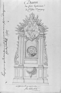 Dessin par Charles Colombot © Région Bourgogne-Franche-Comté, Inventaire du patrimoine