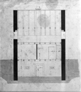 Coupe longitudinale. © Région Bourgogne-Franche-Comté, Inventaire du patrimoine
